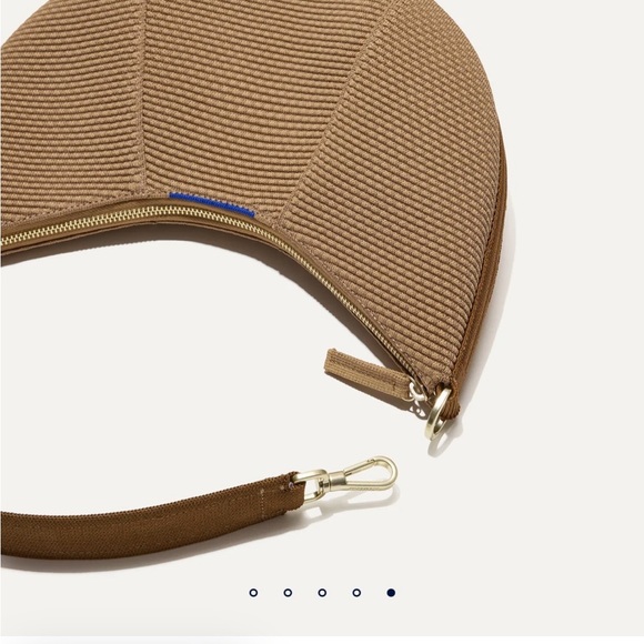 Rothy's Tan Hobo Bag with Blue Accent - Picture 4 of 4